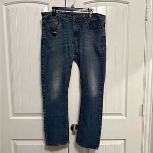 Men's Denim Straight Jeans - Blue